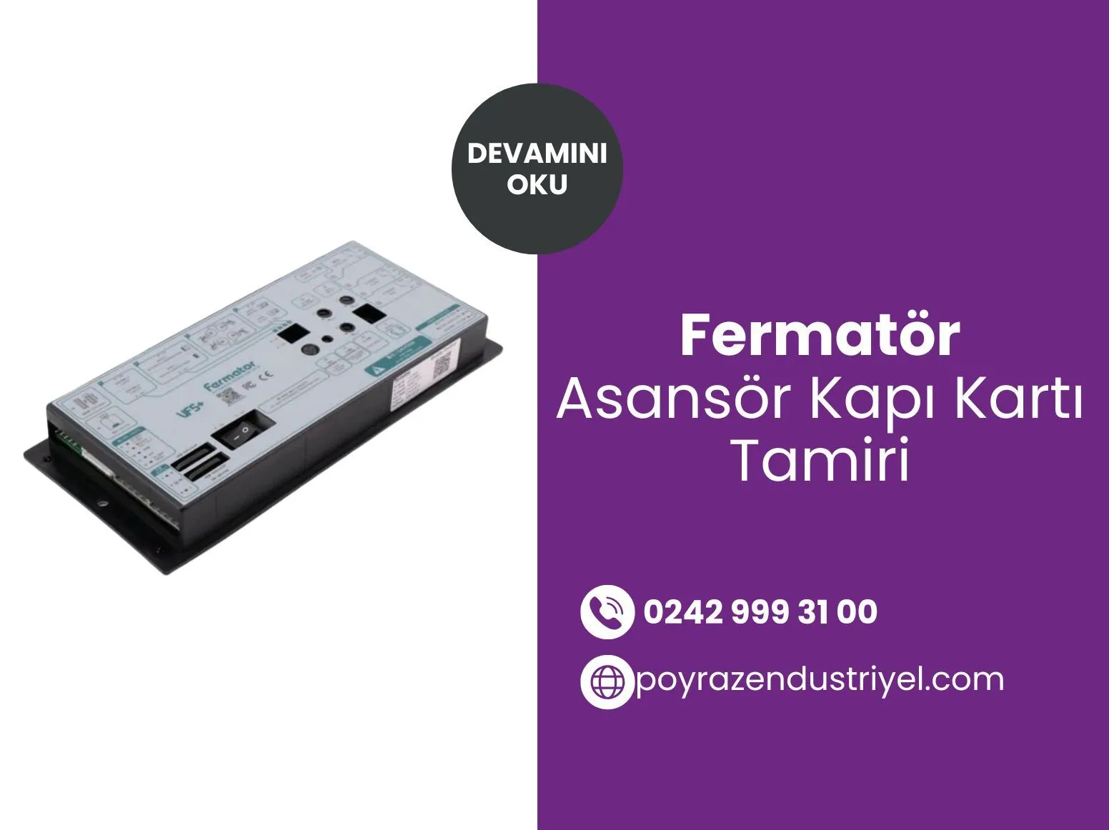 Fermatör Asansör Kapı Kartı Tamiri